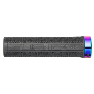Mansoane MTB Supacaz Grizips - negru cu inele Oil Slick - Img 3