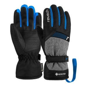 Manusi Schi Copii Flash Gore-Tex Junior Black-Black Melange-Brilliant Blue