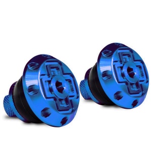 Muc-Off - Dopuri ghidon bicicleta Disco Bar End Plugs - albastru