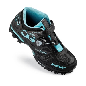Northwave - pantofi ciclism MTB AM Enduro Mid - negru alb albastru aqua - Img 3