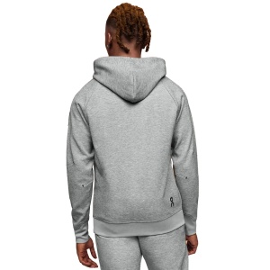On Cloud - hanorac sport pentru barbati On new Hoodie - gri deschis negru - Img 3
