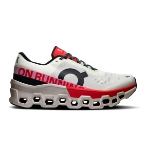 On - pantofi alergare - Cloudmonster 2 W - Ivory | Red - Img 2