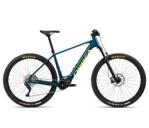 Orbea URRUN 30 Borealis Blue- Luminous Yellow - măsura S - bicicletă electrică MTB hardtail
