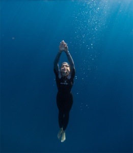 Orca - costum neopren pentru femei Freedive Zen 1 P wetsuit - negru gri alb - Img 7