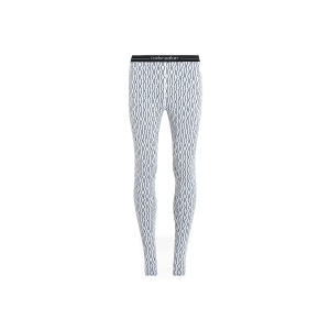 Pantaloni Dama Icebreaker 260 Merino Vertex Thermal On-Piste Snow/Black