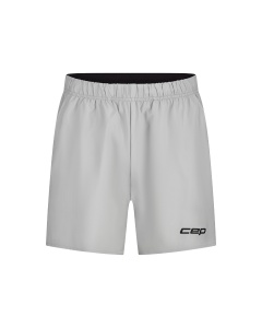 Pantaloni scurți alergare CEP Core Run Loose Fit - gri deschis | rezistenți vânt