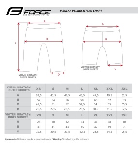 Pantaloni scurti Force Storm pana la talie cu bazon, gri/fluo - Img 2
