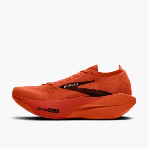 Pantofi alergare Brooks Hyperion Elite 6 - portocaliu cu roșu și alb - Img 4