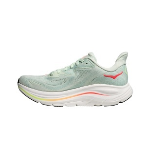 Pantofi Alergare Femei Hoka Clifton 10 Sea Glass-Neon Flame - Img 2