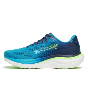 Pantofi alergare Saucony Ride 19 - albastru Cobalt | Slime | PWRRUN+ - Img 3