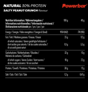Powerbar - baton proteic Protein+ 30% Salty Peanut Crunch 40gr - Img 2