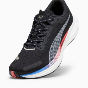 Puma - pantofi alergare pentru barbati Deviate Nitro 2 - negru alb albastru Ultra portocaliu oridee - Img 4
