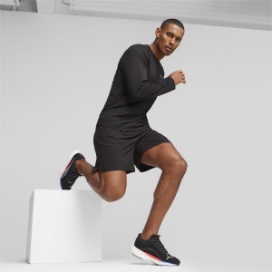 Puma - pantofi alergare pentru barbati Deviate Nitro 2 - negru alb albastru Ultra portocaliu oridee - Img 7