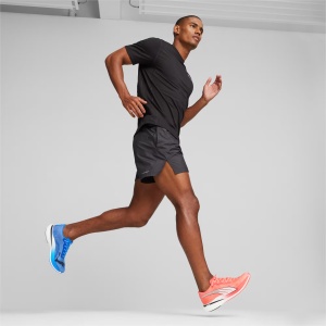 Puma - pantofi alergare pentru barbati Deviate Nitro Elite 2 - roz portocaliu orhidee albastru ultra alb - Img 8