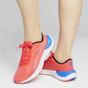 Puma - pantofi alergare pentru femei Electrify NITRO 3 - portocaliu Orhidee alb albastru Ultra - Img 7
