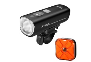 Ravemen - set far + stop - LS34 (K1400+CL06) Fata 1400lm + Spate 50lm USB-C