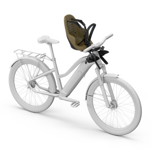 Scaun pentru copii, cu montare pe bicicleta in fata - Thule Yepp 2 Mini Front mounted, Nutria Green - Img 4