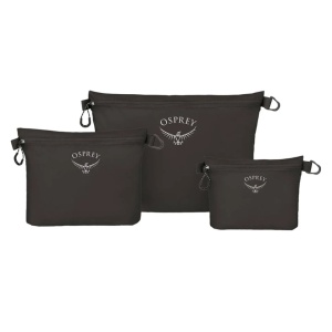Set 3 borsete Osprey Ultralight Zipper Sack Negru