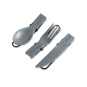 Set GSI Tekk Trio Folding Cutlery Grey - Img 2