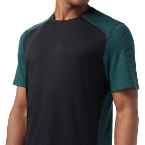 Smartwool - tricou merino - Active Mesh Short Sleeve - Verde/Negru - Img 3