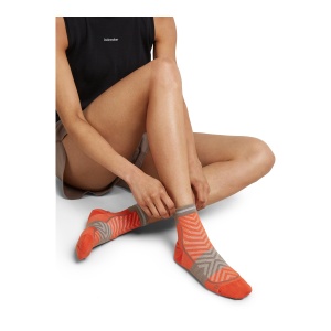 Sosete Alergare Femei Icebreaker Merino Blend Run+ Ultralight Mini Portocaliu - Img 4