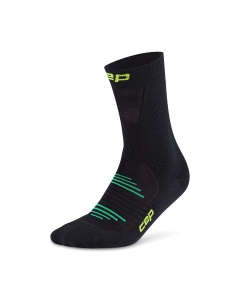 Șosete compresie CEP Pro Run Ultralight Mid Cut - negru | alergare performanță