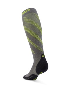Șosete compresie CEP Run Edition Elliptic Tall bărbați - gri închis / verde lime - Img 3