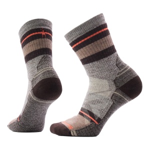 Sosete Drumetie Femei Smartwool Hike Saturnsphere Crew Taupe-Natural Marl