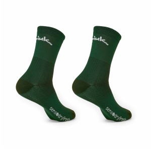 Spiuk - Set sosete ciclism medii ANATOMIC medium long 2 socks pack - verde - Img 2