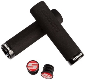 SRAM - mansoane spuma - Locking Grips Foam 129mm - negru | negru - Img 1