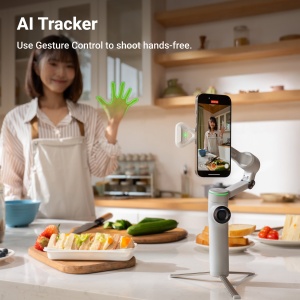 Stabilizator smartphone Insta360 Flow 2 Pro AI Tracker Bundle - Stone Gray - Img 5