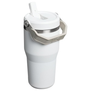 Stanley - termos tip sticla cu pai - IceFlow™ Flip Straw Tumbler - 0.6L - alb frost - Img 2
