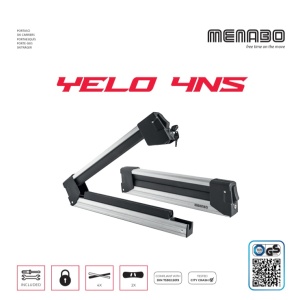 Suport schi snowboard Menabo Yelo 4 Silver pe bare transversale, 4 perechi ski / 2 snowboard - Img 8