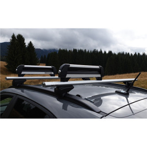 Suport ski/snowboard Menabo Iceberg 4 pe bare transversale, 4 perechi ski / 2 snowboard - Img 11