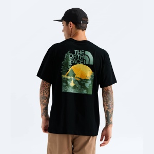 The North Face - tricou - Pitch A Tent Relaxed Tee - Black - L - Img 4