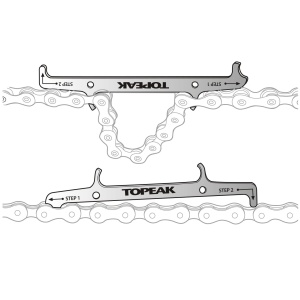 Topeak - Unealta 2 in 1 tip lera lant bicicleta Chain Hook &amp; Wear Indicator - Img 2