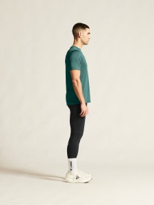Tricou alergare Craft ADV Essence SS Tee 2 - verde | poliester reciclat - Img 3