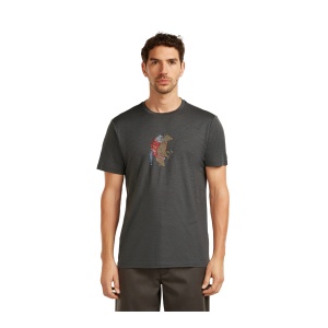 Tricou Barbati Icebreaker Merino 150 Tech Lite Bear Catch Negru