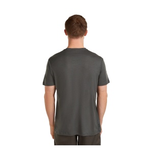 Tricou Barbati Icebreaker Merino 150 Tech Lite The Peaks Negru - Img 2