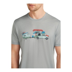 Tricou Barbati Icebreaker Merino 150 Tech Lite Transportage Grey - Img 4