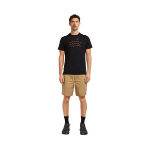 Tricou Barbati Icebreaker Merino Blend 125 Cool-Lite™ Sphere Across the Peaks Negru - Img 3