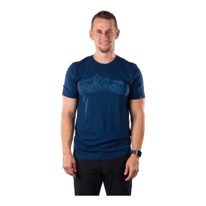 Tricou Barbati Northfinder Soft Material Bamboo Blend Regular Cut Halm Navy