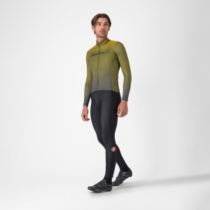 Tricou ciclism Castelli Apice Thermal - salvie/albastru | confort termic - Img 6