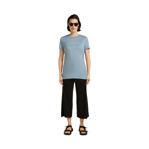 Tricou Femei Icebreaker Merino 150 Tech Lite Sparkling Stars Albastru - Img 4