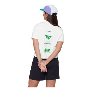 Tricou Femei Mammut Base Cropped Glacier Alb - Img 3