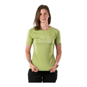 Tricou Femei Northfinder Soft Material Bamboo Blend Base Layer Ivana Macawgreen
