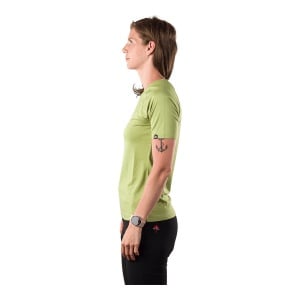 Tricou Femei Northfinder Soft Material Bamboo Blend Base Layer Ivana Macawgreen - Img 4