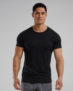 Tricou tehnic TYR Unisex Lightweight Ultrasoft Tech - negru | confortabil