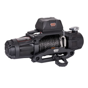 Troliu electric auto EMD Winch Dual Speed 13000lbs (5897kg), 12V, cablu sintetic, 25m, raport 201:1 / 100:1 - Img 2