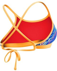 TYR - bustiera - Sassari Tieback Top - albastru galben - Img 2